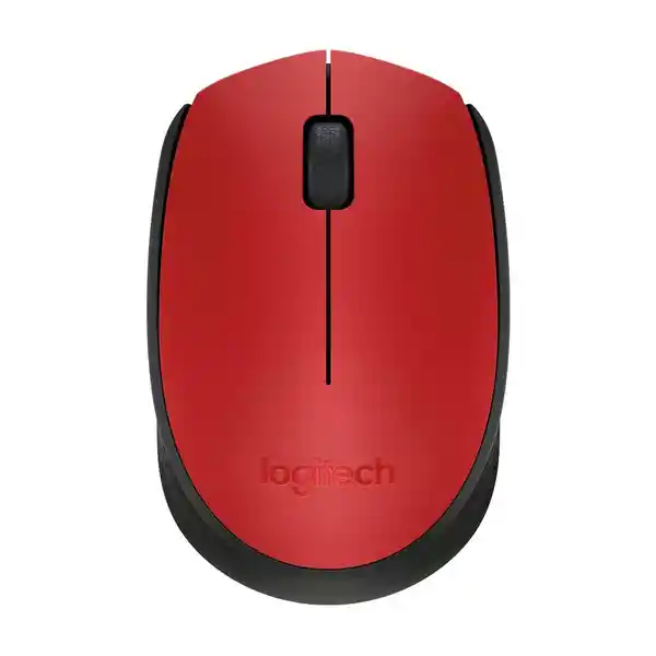 Logitech Mouse Inalámbrico M170 Cómodo y Portátil Win Mac Rojo