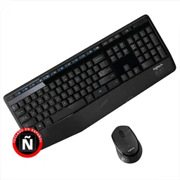 Logitech Set Inalámbrico Teclado Multimedia y Mouse Mk345