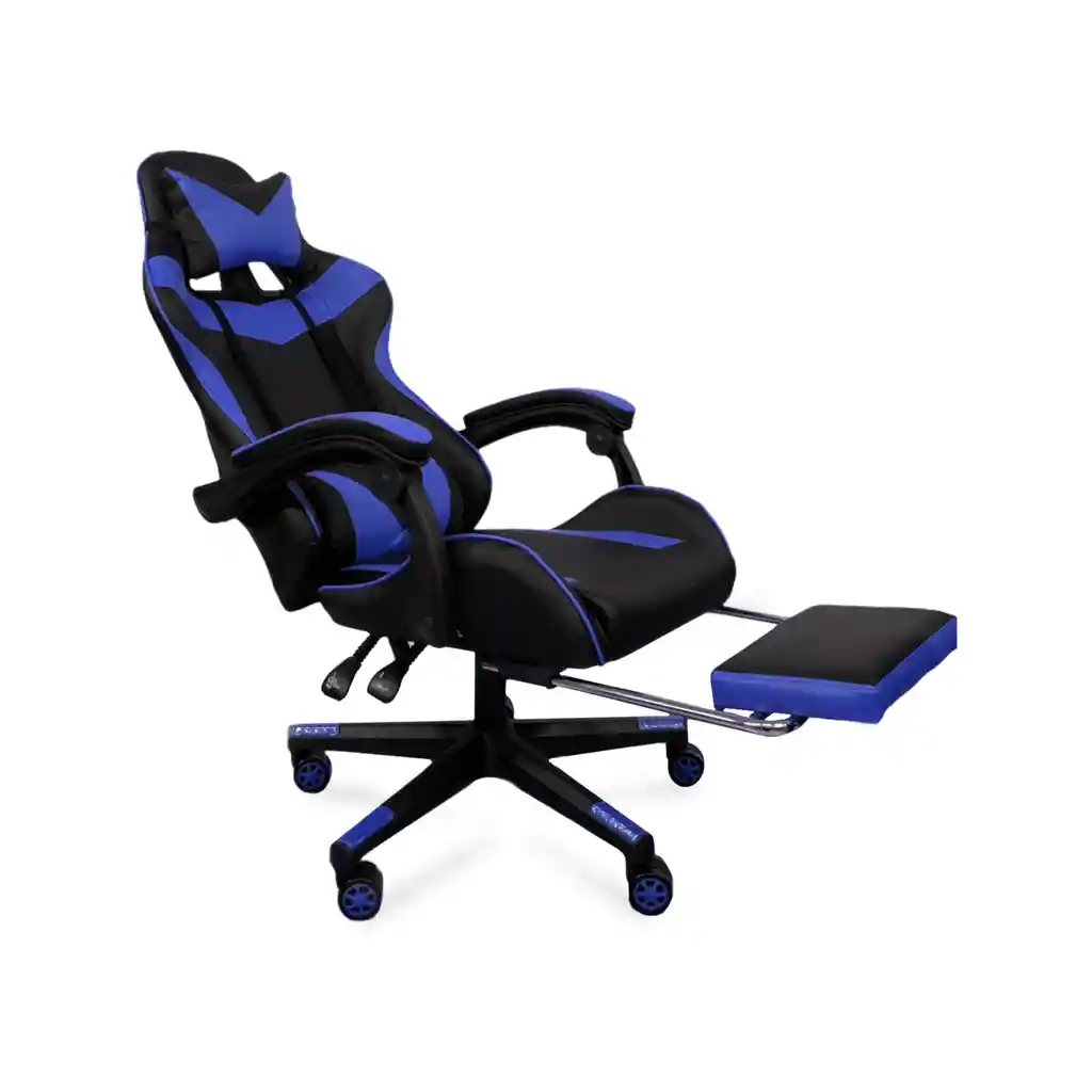 Silla gamer Gaming Pc Ergonomica Azul