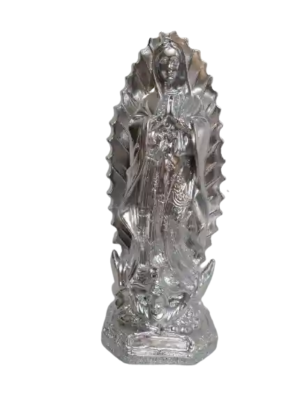 Figura en yeso con forma de Virgen de guadalupe