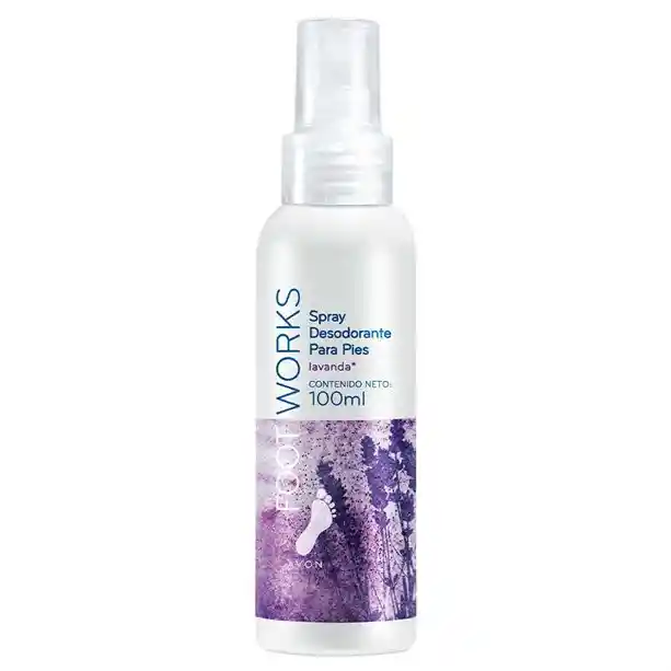 Foot Works Spray Desodorante Para Pies Extracto De Lavanda 100Ml