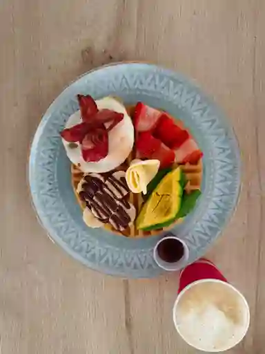 Desayuno Wafflero Full + Cappuccino