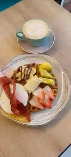Desayuno Wafflero Full + Cappuccino