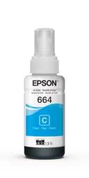 Epson Botella de Tinta 664 Cyan Original T664220Al