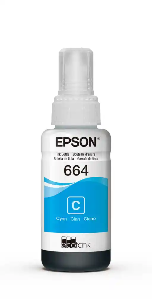 Epson Botella de Tinta 664 Cyan Original T664220Al