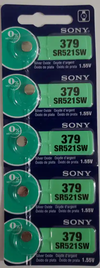 Pila Batería Sony 379 (sr521sw) 1.55v Original Pack X 5