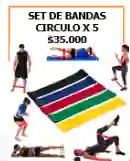 set de bandas circulo X 5