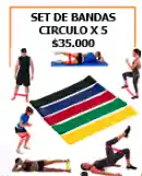 set de bandas circulo X 5