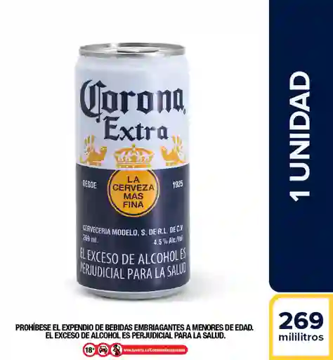 Cerveza Corona Lta 269ml