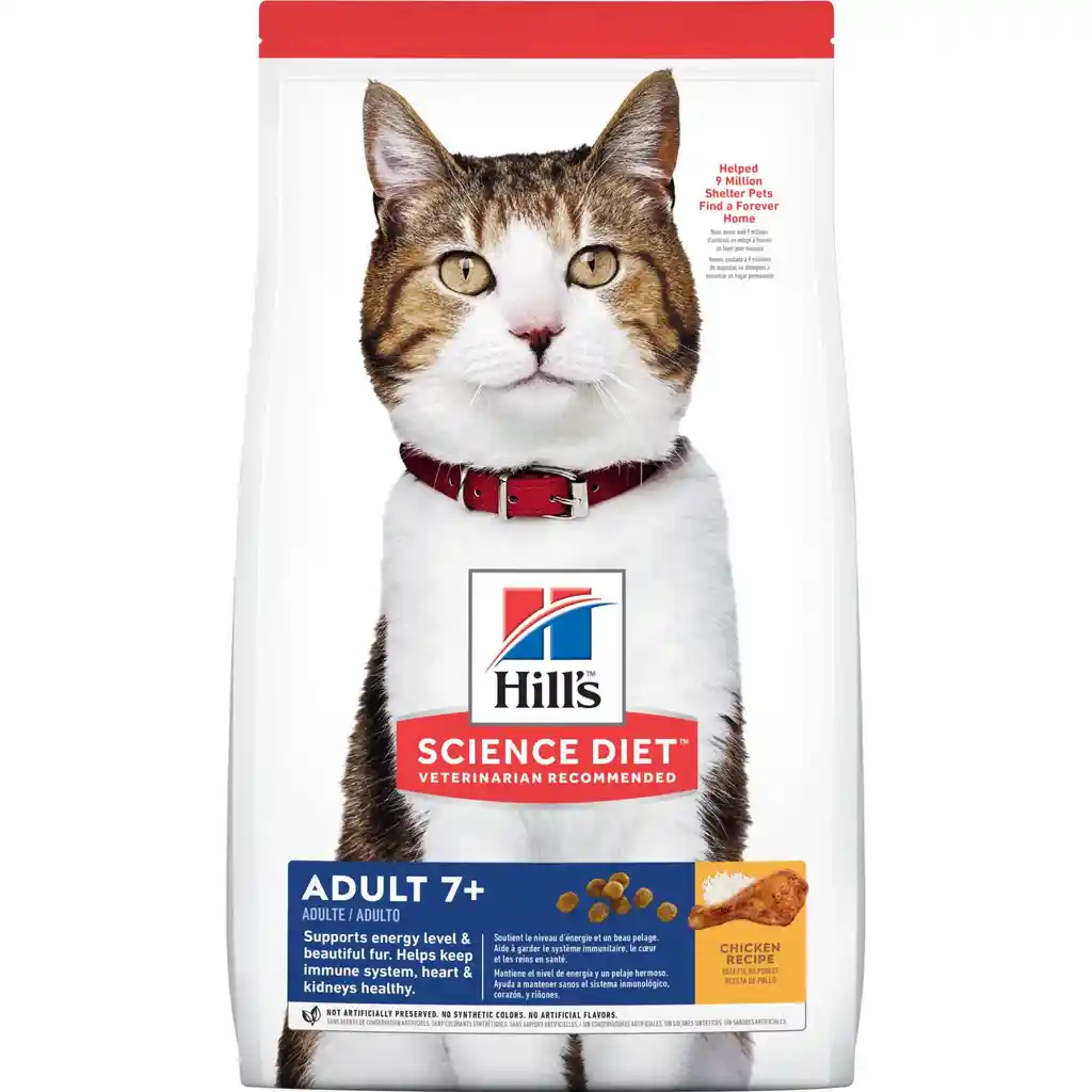 Hills Gato Adulto 7+ X 4 Libras