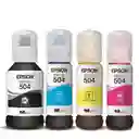 Tintas 504 Epson Para Uso En Impresoras L4150 L4160 L6171