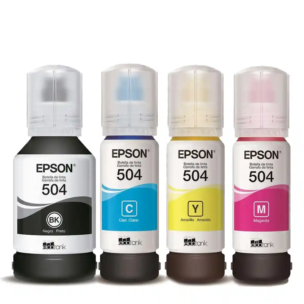 Tintas 504 Epson Para Uso En Impresoras L4150 L4160 L6171