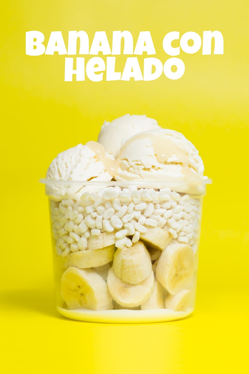 Banano con Helado
