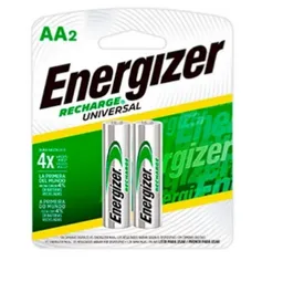 Energizer 2 Pilas Baterías Recargables Aa 2.000 Mah