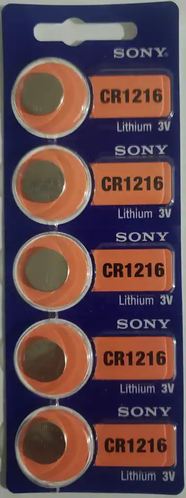 Batería Pila Cr1216 Murata Sony Original Litio. 3v. Pack X 5