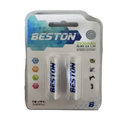 Bateria Pila Recargable Beston Aa X2 2500 Mah 1.2v Aa(hr06)