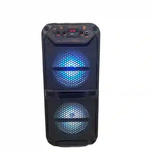 Parlante Bluetooth Torre Recargable 6.5 Pulgadas Con Luz
