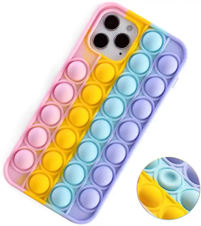 iPhoneSilicon Case Push Pop It Para 11. 11 Pro. 12. 12 Pro Max