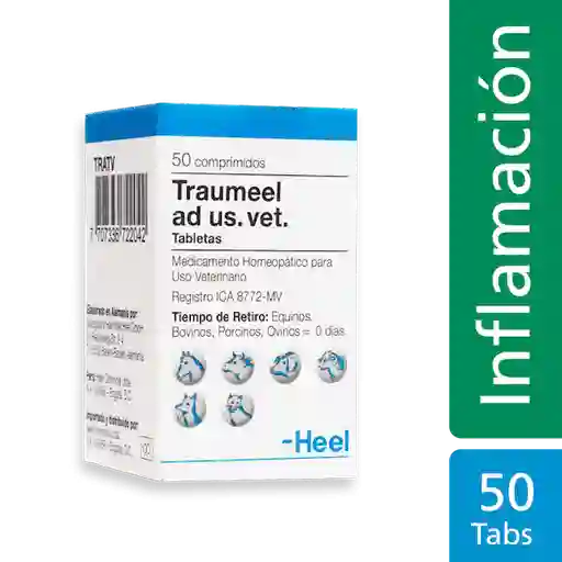 Traumeel Medicamento Homeopatico Caja 50 Tabletas
