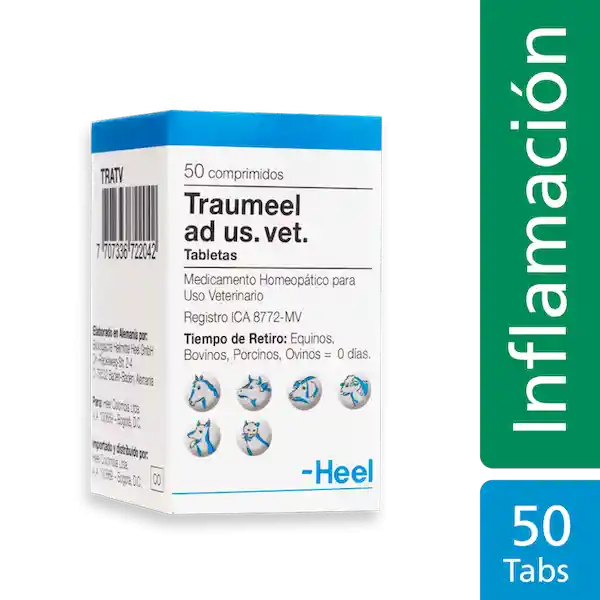 Traumeel Medicamento Homeopatico Caja 50 Tabletas