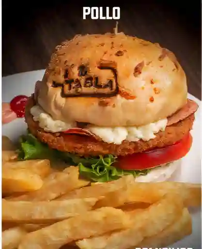 Hamburguesa de Pollo la Tabla