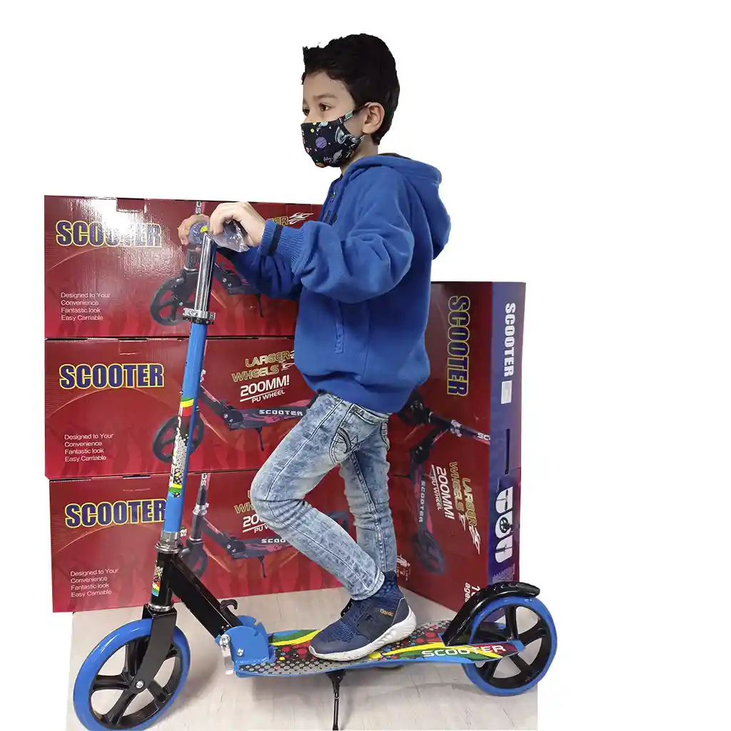 Patineta Scooter Plegable Llanta Grande Resistente 100kg
