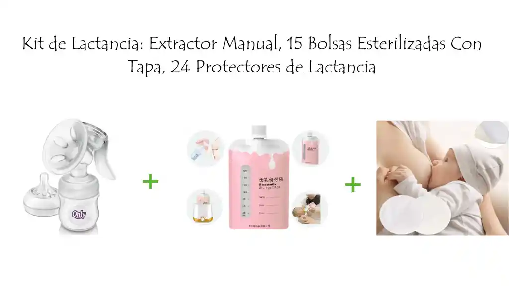 Kit De Lactancia Materna: Extractor +bolsas + Protectores