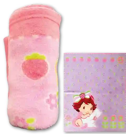 Cobija rosada para bebes 90x110CM