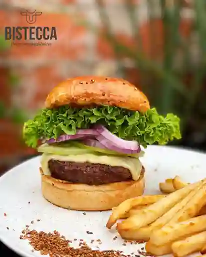 Burger Promo + Papas + Gaseosa 400 ml