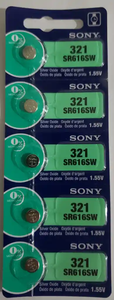 Pila Batería Sony 321 (sr616sw) 1.55v Original Pack X 5