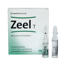 Zeel T Ampollas Inyectables Medicamento Homeopático