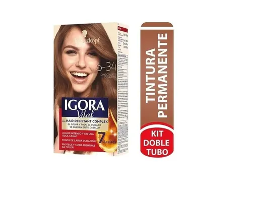 Igora Tinte Vital Doble Tubo Chocolate Dorado 6.34