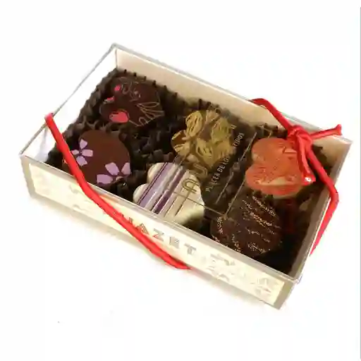 Bombon de chocolate rellenos de diferentes sabores empaque x 6