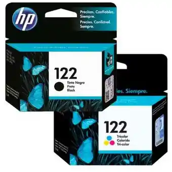 Hp Kit De Cartucho De Tinta 122 Negro Y Color Original