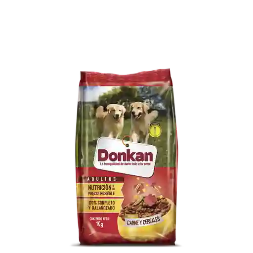 Donkan Alimento Para Perro Carne y Cereales 1 Kg