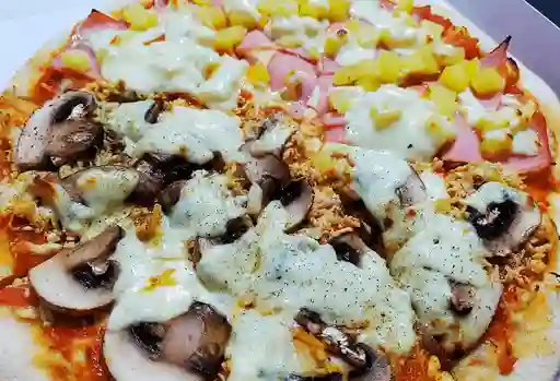 Pizza Pollo Champiñones