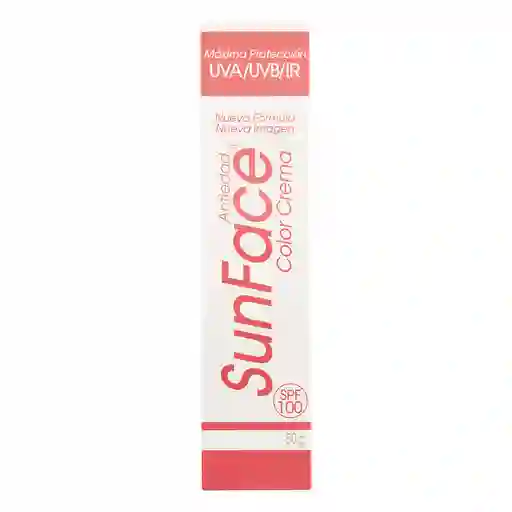Sunface Protector Solar Color Crema Spf 100