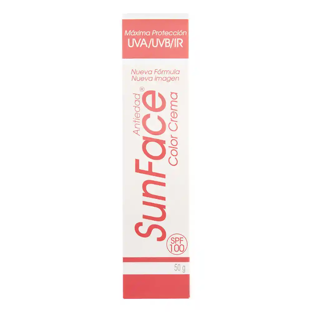 Sunface Protector Solar Color Crema Spf 100