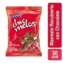 Chocmelos Masmelos Sabor Vainilla con Chocolate
