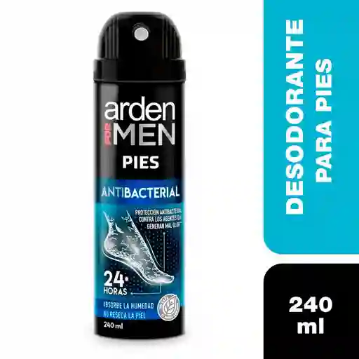 Arden For Men Talco Antibacterial para Pies en Spray 