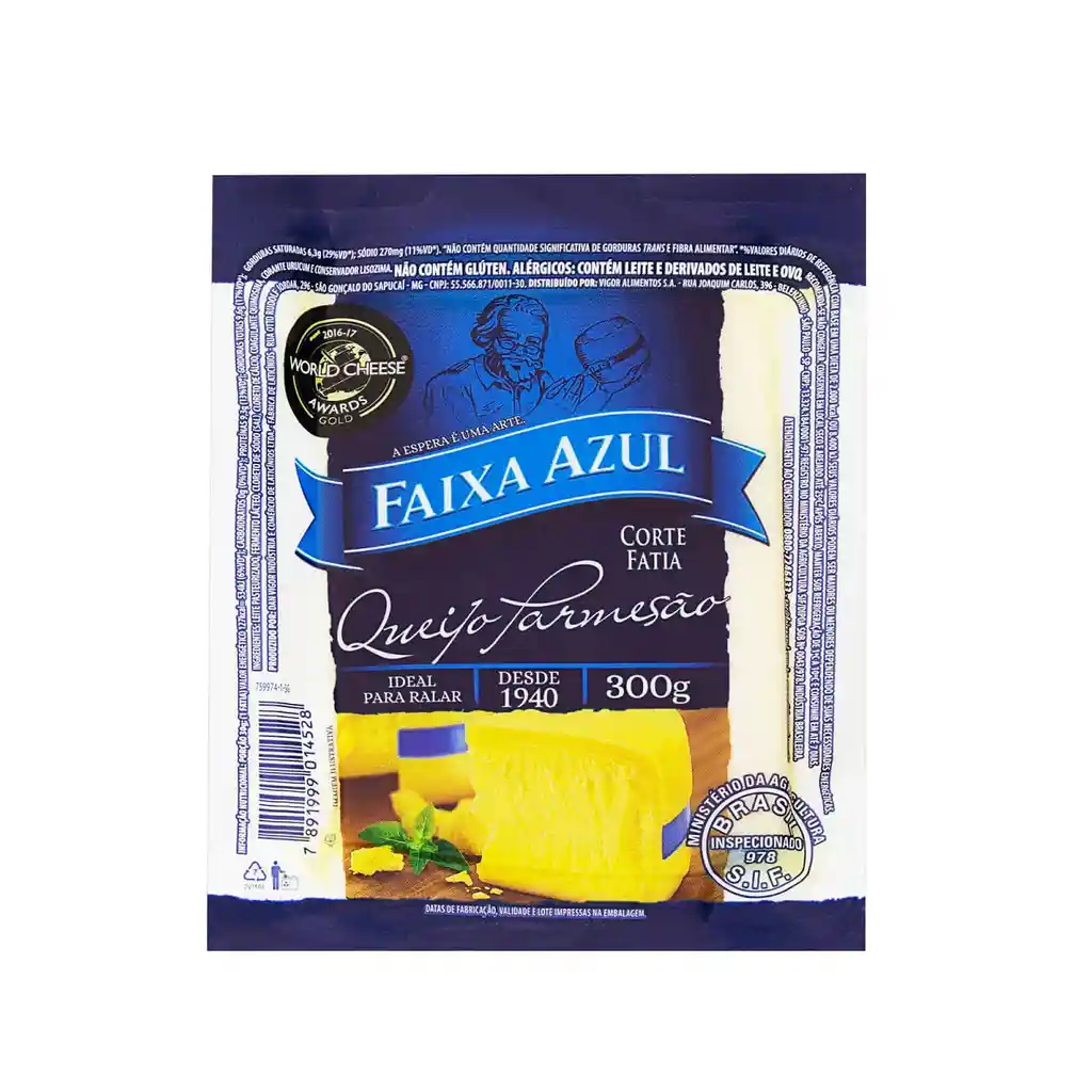 Faixa Azul Queijo Parmesão