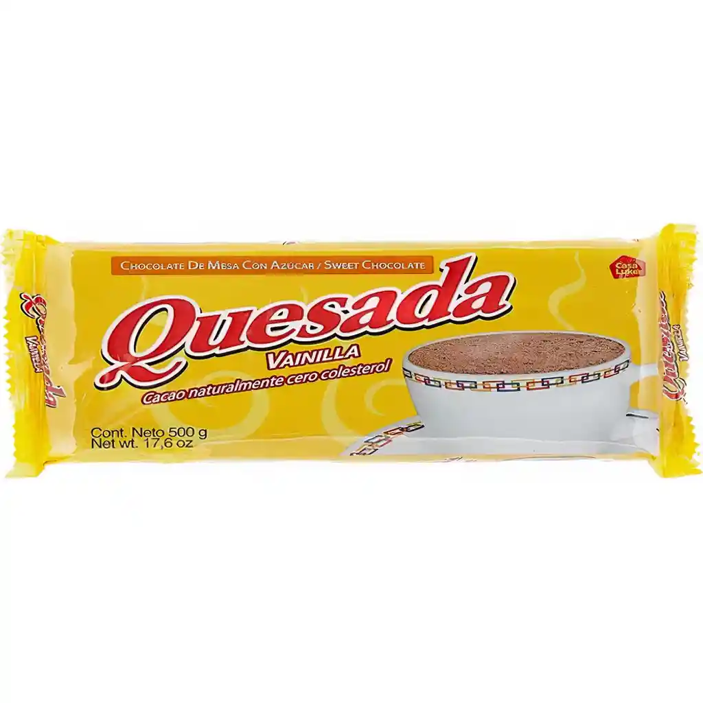 Quesada Chocolate De Mesa Con Azúcar