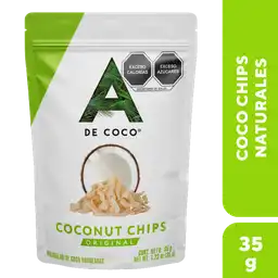 A De Coco Chips de Coco Naturales