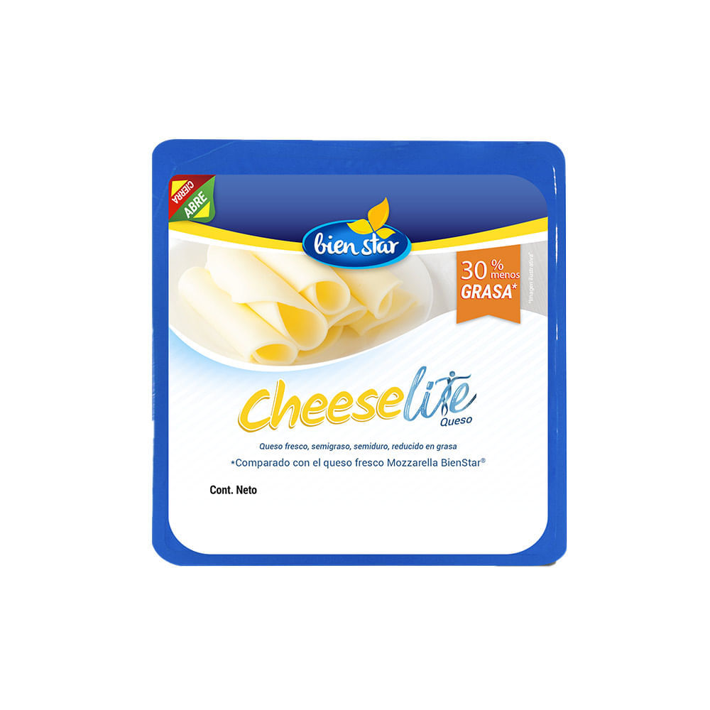Bien Star Queso Cheese Lite en Tajadas 239 g