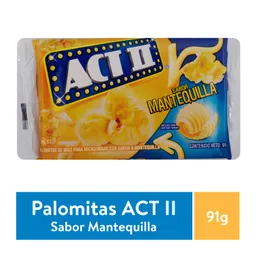 Act II Palomitas de Maíz para Microondas Sabor Mantequilla