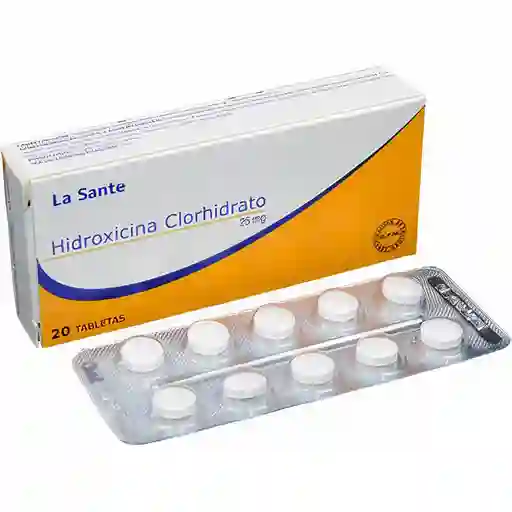 La Santé Hidroxicina Clorhidrato (25 mg) 20 Tabletas