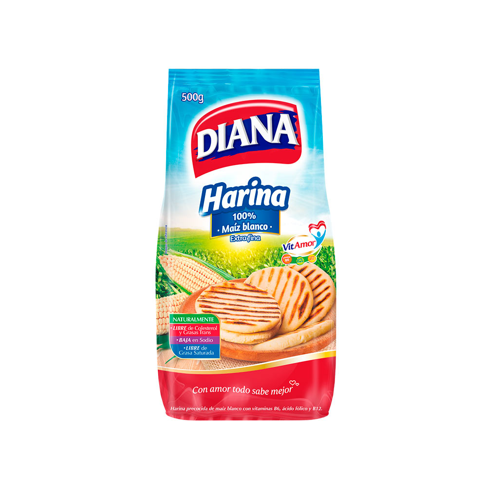 Diana Harina de Maíz Blanco Precocida 500 g