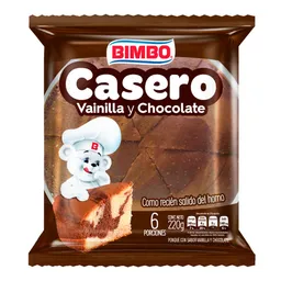 Bimbo Ponqué Casero Vainilla y Chocolate