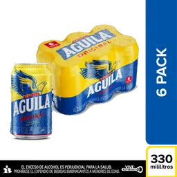 Aguila Cerveza Original en Lata 