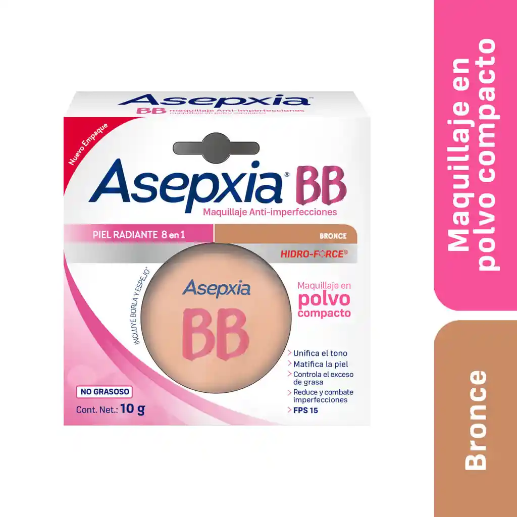 Asepxia Maquillaje Anti-Imperfecciones BB Bronce